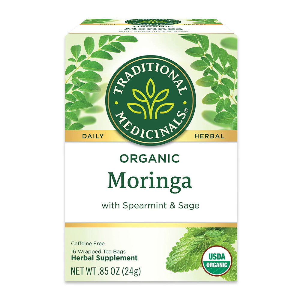 Traditional Medicinals Organic Moringa with Supermint Sage Tea Bags, 16 Ea, 0.85 Oz